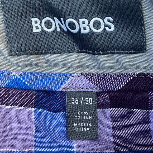 Bonobos Pants Mens 36 x 30 Gray Washed Chinos Straight Leg Cotton - Picture 6 of 8